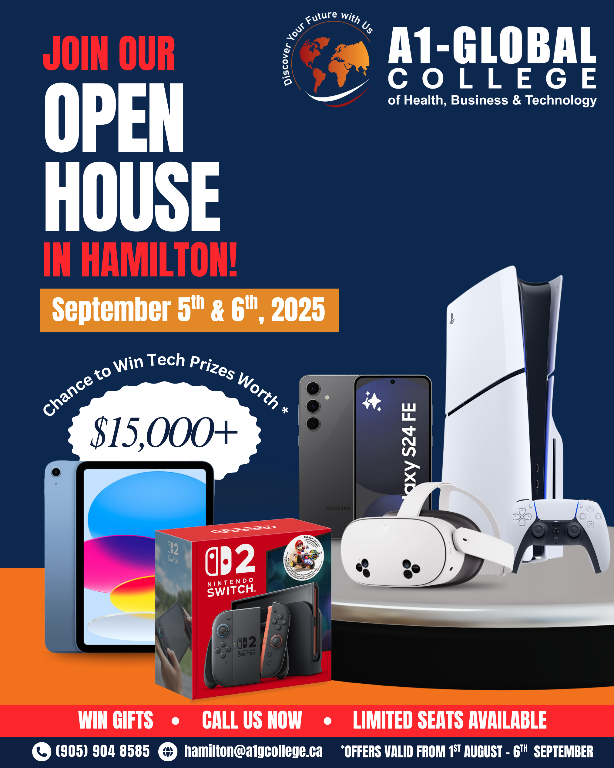 Hamilton open house Details: A1 Global College –